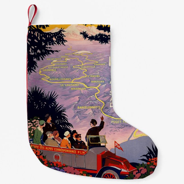 Petite Chaussette De Noël La Route des Alpes (Devant)