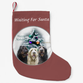 Petite Chaussette De Noël Labradoodle Trio Noël