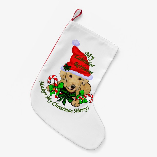 Petite Chaussette De Noël Labrador Retriever Christmas Joyeux (Devant (Accrochage))