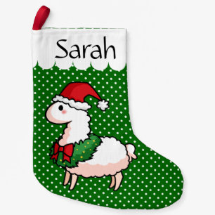 Petite Chaussette De Noël Lama Elf de vacances