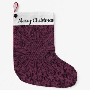 Petite Chaussette De Noël LavishlyOn Personnalisable Pays Vin/Eggplan Bloom