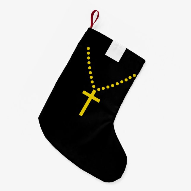 Petite Chaussette De Noël Le clergé religieux blanc du pasteur (Devant (Accrochage))