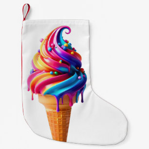 Petite Chaussette De Noël Le cône de glace classique de SlipperyJoe's vibran