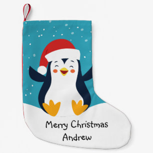 Petite Chaussette De Noël Le réveil de Noël des pingouins