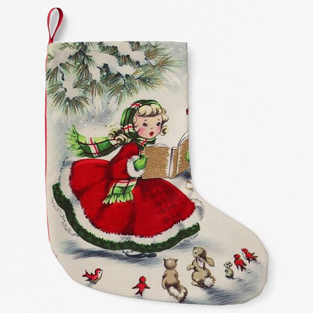 Petite Chaussette De Noël Le Stocker de Noël des filles (Devant)
