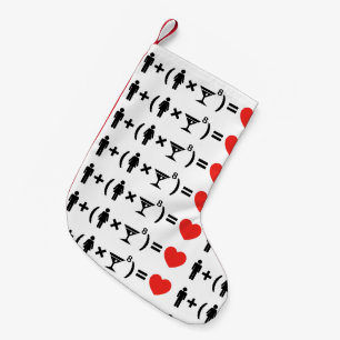 Petite Chaussette De Noël L'équation d'amour pour les femmes