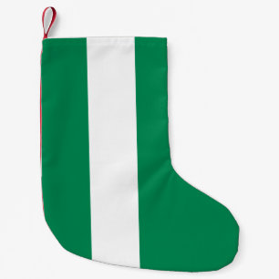 Petite Chaussette De Noël Les bas de Noël avec le drapeau du Nigeria