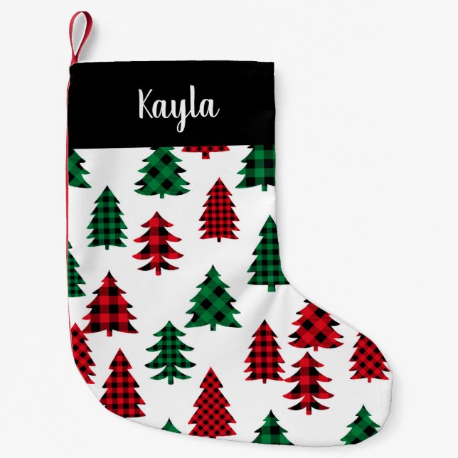 Petite Chaussette De Noël Les sapins de Noël (Devant)