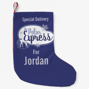Petite Chaussette De Noël L'Express polaire   Ours polaires Retro Graphisme