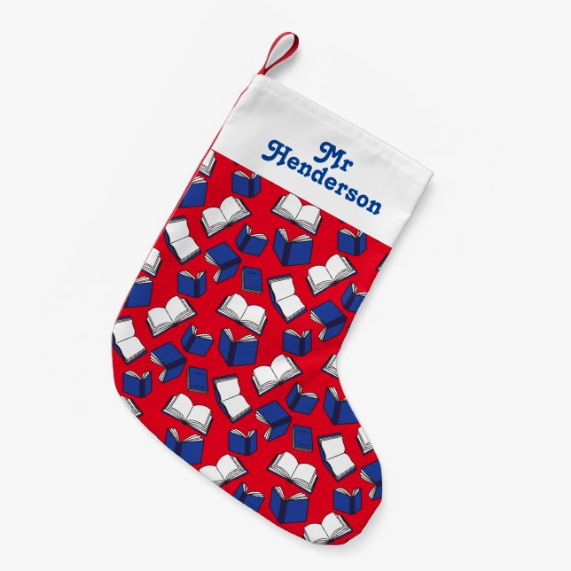 Petite Chaussette De Noël Librairie de livres et bibliothèque d'enseignants (Devant (Accrochage))