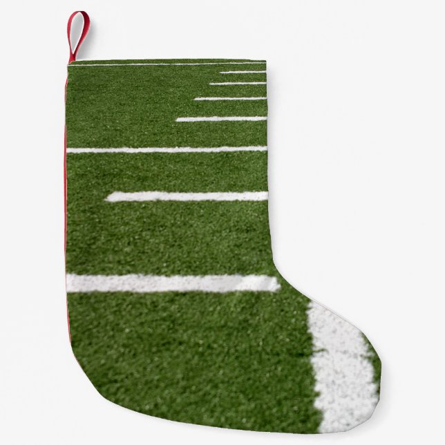 Petite Chaussette De Noël Lignes du football (Devant)