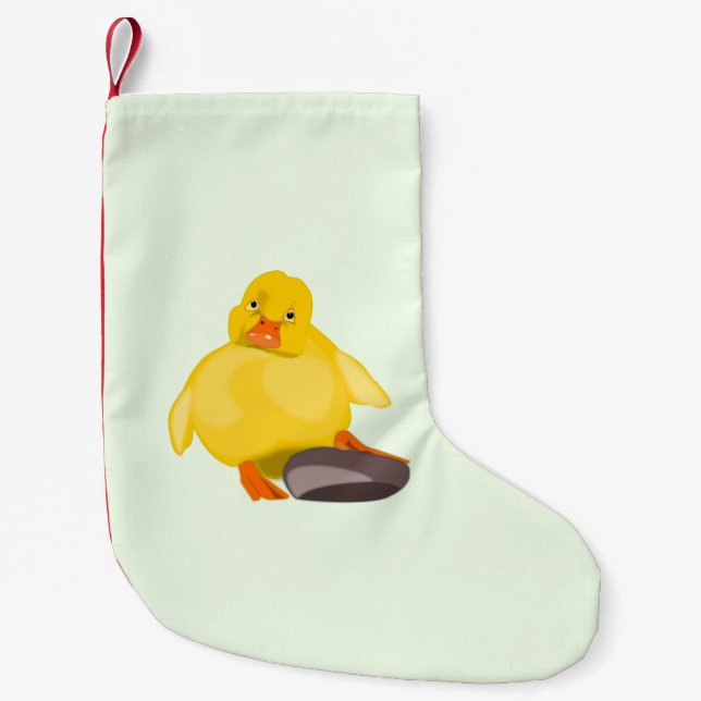Petite Chaussette De Noël Little Duck Christmas Stocker - Personnalisable (Devant)