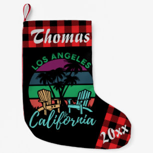 Petite Chaussette De Noël Los Angeles California Beach