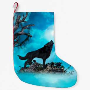 Petite Chaussette De Noël Loup impressionnant