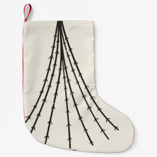 Petite Chaussette De Noël Lune Abstraite