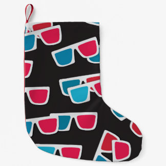 Petite Chaussette De Noël Lunettes de cinéma 3D : Motif sans couture