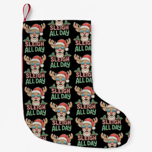 Petite Chaussette De Noël Lunettes de soleil de renne cool toute la journée 