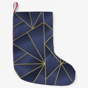 Petite Chaussette De Noël Luxe or géométrique sans couture motif