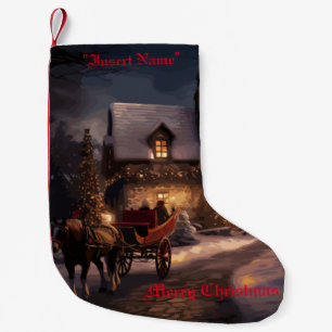 Petite Chaussette De Noël Magie de Noël rustique