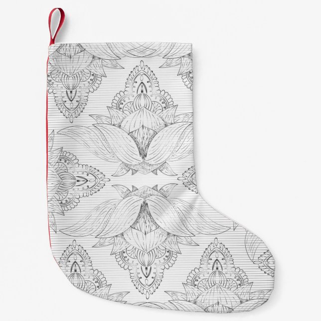 Petite Chaussette De Noël Mandala 3 (Devant)