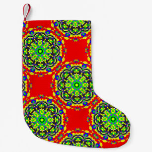 Petite Chaussette De Noël mandala vintage tribal seamless pattern illustrati
