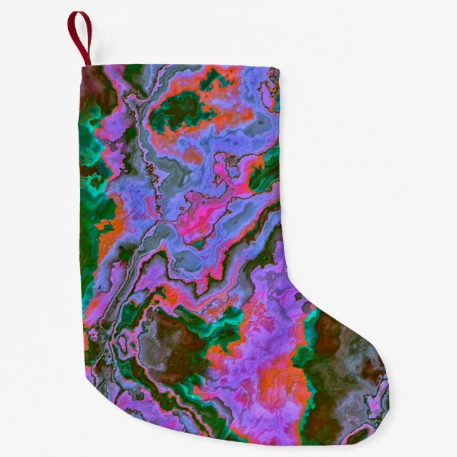 Petite Chaussette De Noël Marbre aigre (Devant)