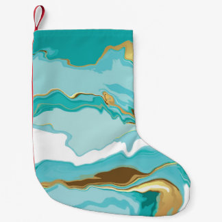 Petite Chaussette De Noël Marbre, or : arrière - plan vintage abstrait.
