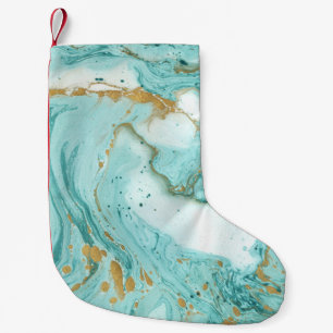 Petite Chaussette De Noël Marbre texture décorative, peinture artistique abs