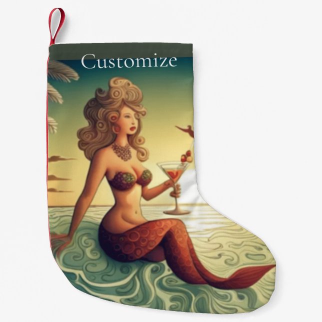 Petite Chaussette De Noël Martini Classy Mermaid Thunder_Cove (Devant)