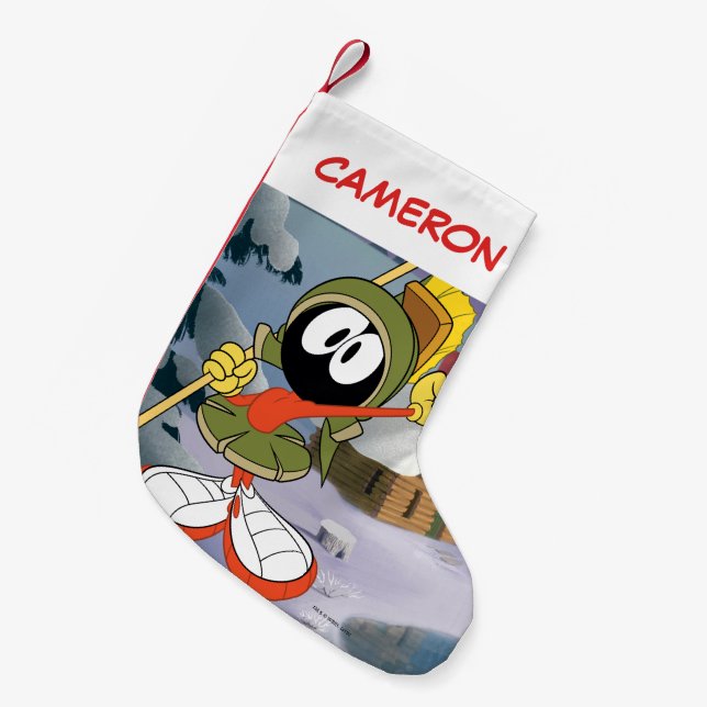 Petite Chaussette De Noël MARVIN MARTIAN™ Cabine d'hiver (Devant (Accrochage))