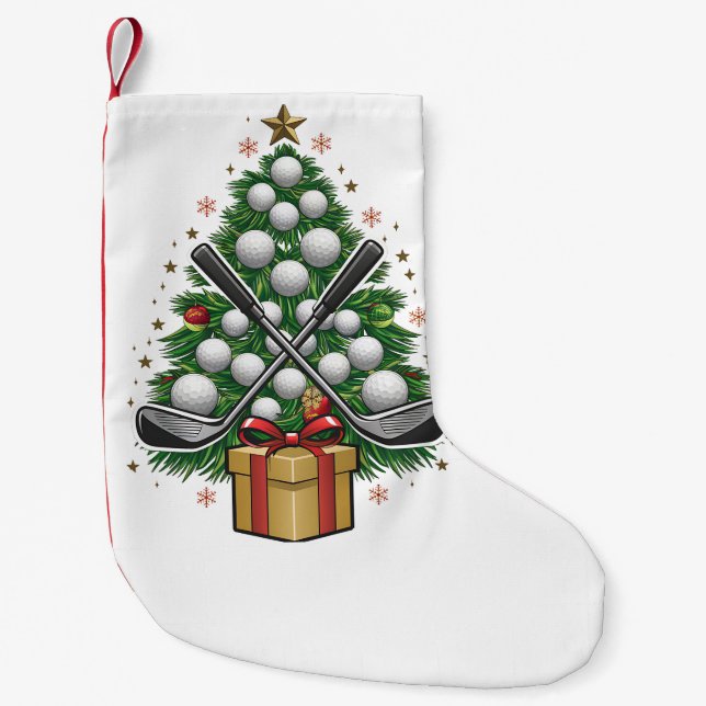Petite Chaussette De Noël Matériel de golf Christmas Tree Golf (Devant)