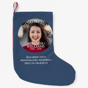 Petite Chaussette De Noël Mémorial de photo personnalisé