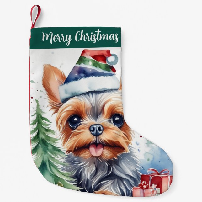 Petite Chaussette De Noël Merry Christmas Hat Festive Yorkshire -  (Devant)