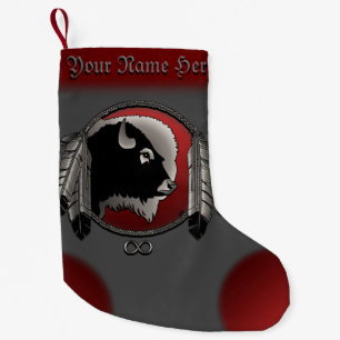 Petite Chaussette De Noël Métis Noël Stocking Spirit Buffalo Stocking