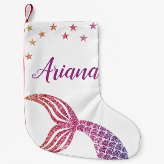 Petite Chaussette De Noël Mignonne Sirène personnalisée - Réservation de Noë
