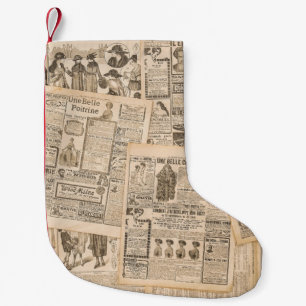 Petite Chaussette De Noël Mode antique : Pages publicitaires de journaux