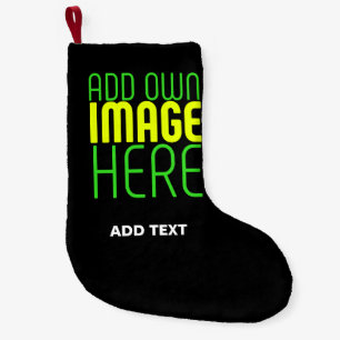 PETITE CHAUSSETTE DE NOËL MODÈLE DE TEXTE D'IMAGE NOIRE SIMPLE ET MODERNE