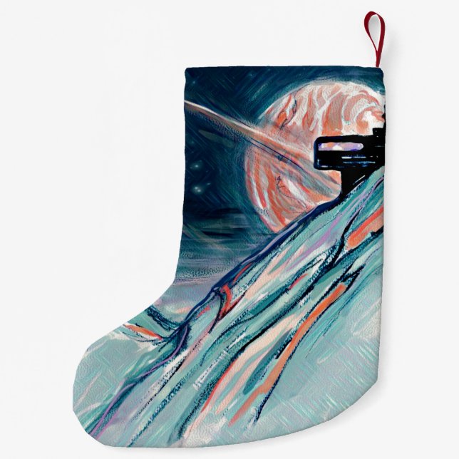 Petite Chaussette De Noël Mon futur chez soi dans l'espace (Dos)