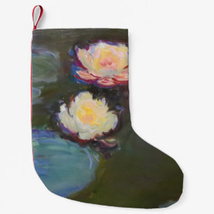 Petite Chaussette De Noël Monet Water Lys Pond Nénuphars Peinture