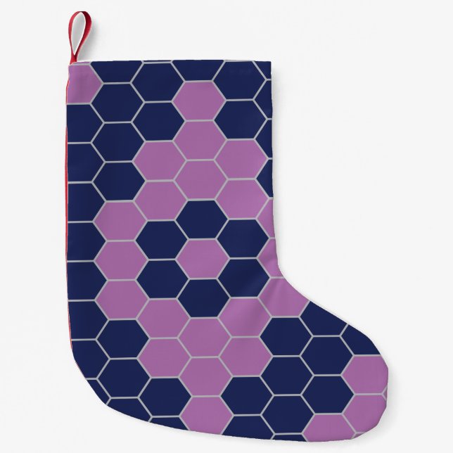 Petite Chaussette De Noël Motif à six coins (Devant)
