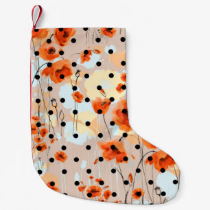 Petite Chaussette De Noël Motif Abstrait fleuri sans soudure avec pâté de ca