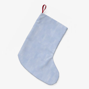 Petite Chaussette De Noël Motif bleu clair -