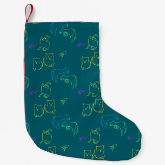 Petite Chaussette De Noël Motif de chat drôle
