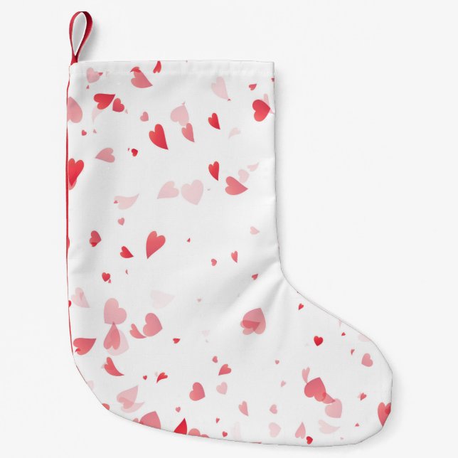 Petite Chaussette De Noël Motif de coeur 33 (Devant)