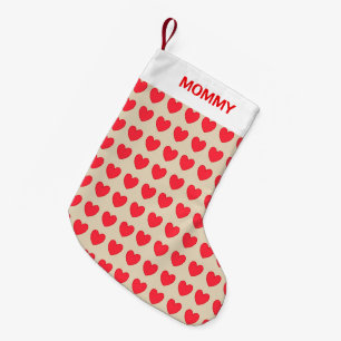 Petite Chaussette De Noël Motif de cœur magnifique