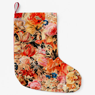 Petite Chaussette De Noël Motif de fleurs de brosse