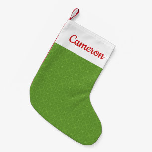 Petite Chaussette De Noël Motif de trèfle de coeur