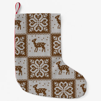 Petite Chaussette De Noël Motif décoratif vintage hiver confit