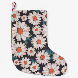 Petite Chaussette De Noël Motif Fleur Fleur Fleur Fleur Fleur Simples