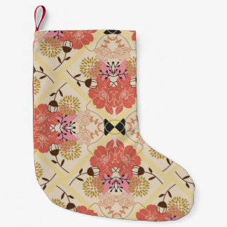 Petite Chaussette De Noël Motif fluide floral